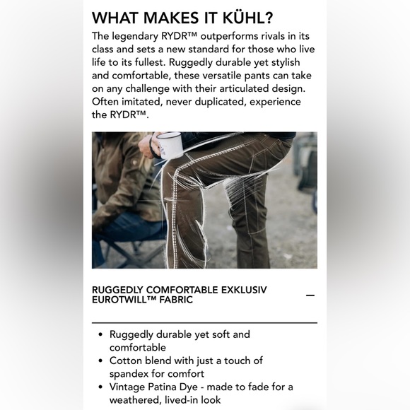 Mens Kuhl Ryder Pants - Picture 10 of 10